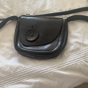 Black Leather Purse/Paris